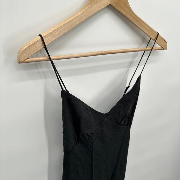 MADEWELL NWT The Layton Midi Slip Dress in Black // 2 - Picture 9 of 16